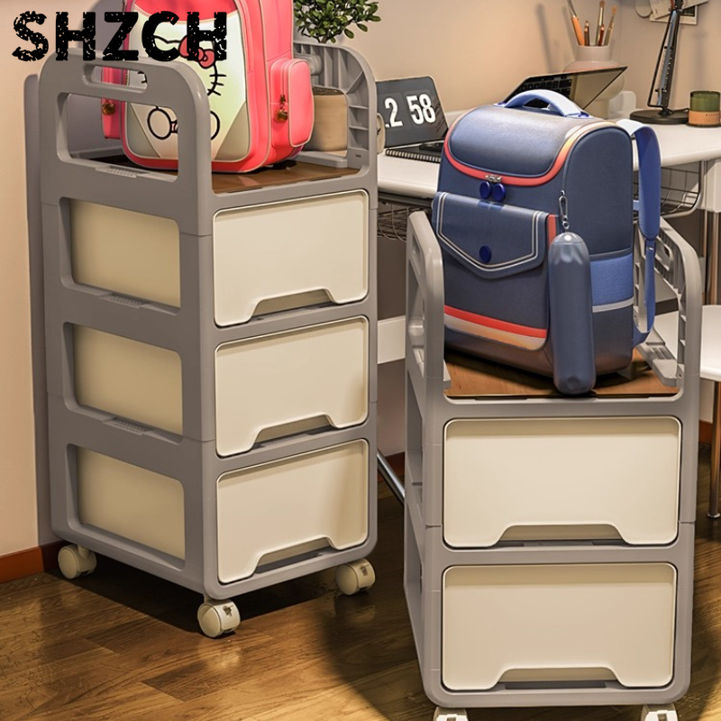 Book Cart Rolling - Modern Minimalist Rolling Cart Multi-Function Desk