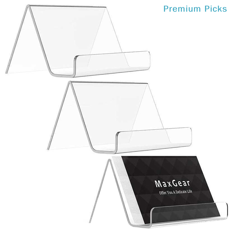 Office Furniture Ideas - portableTransparent Acrylic Desktop Business Card Holder