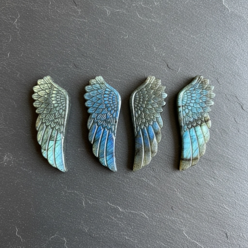 A labradorite wing carving, an - Office Furniture In China ulasan dan harga