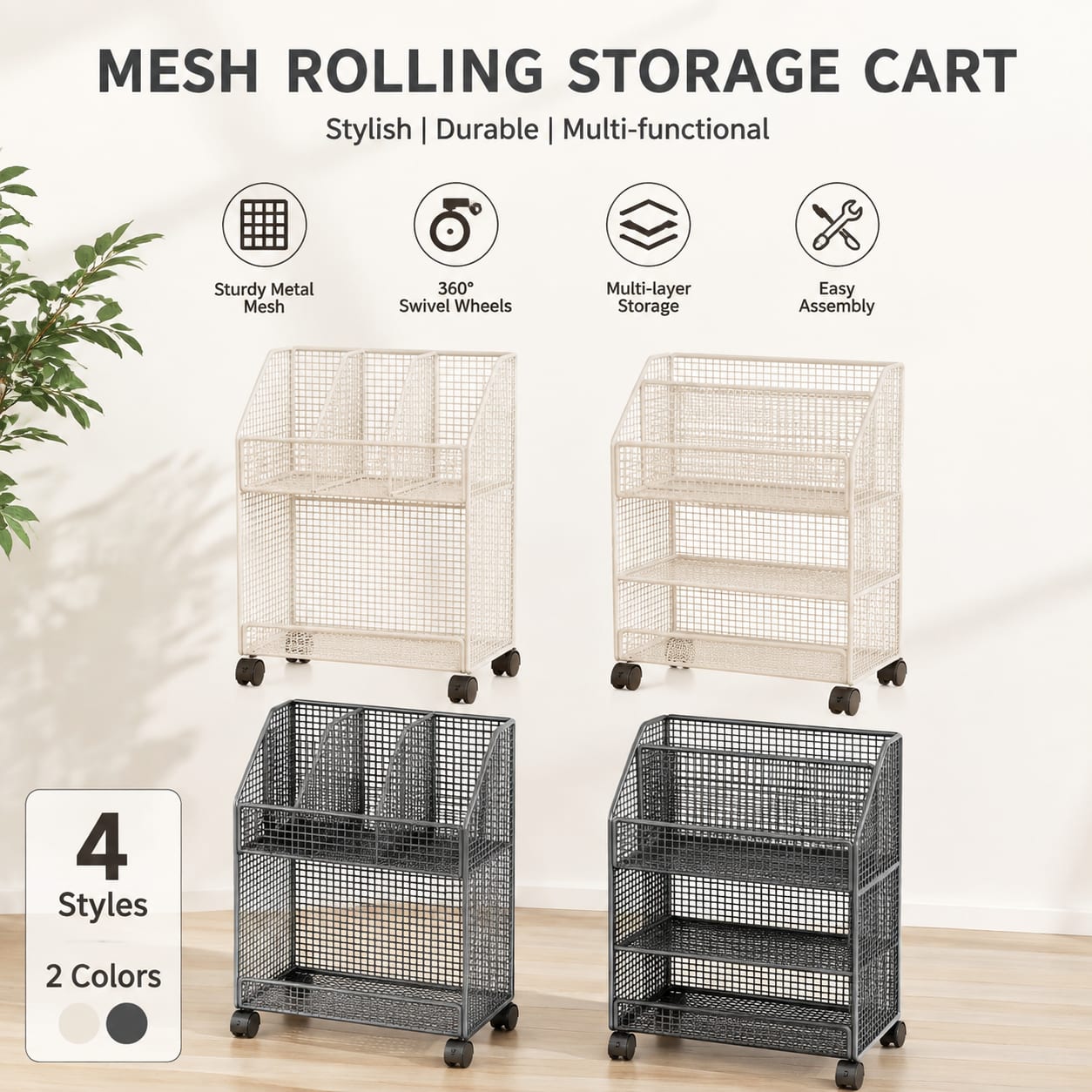Mobile Rolling Book Cart with  - Book Cart Rolling ulasan dan harga