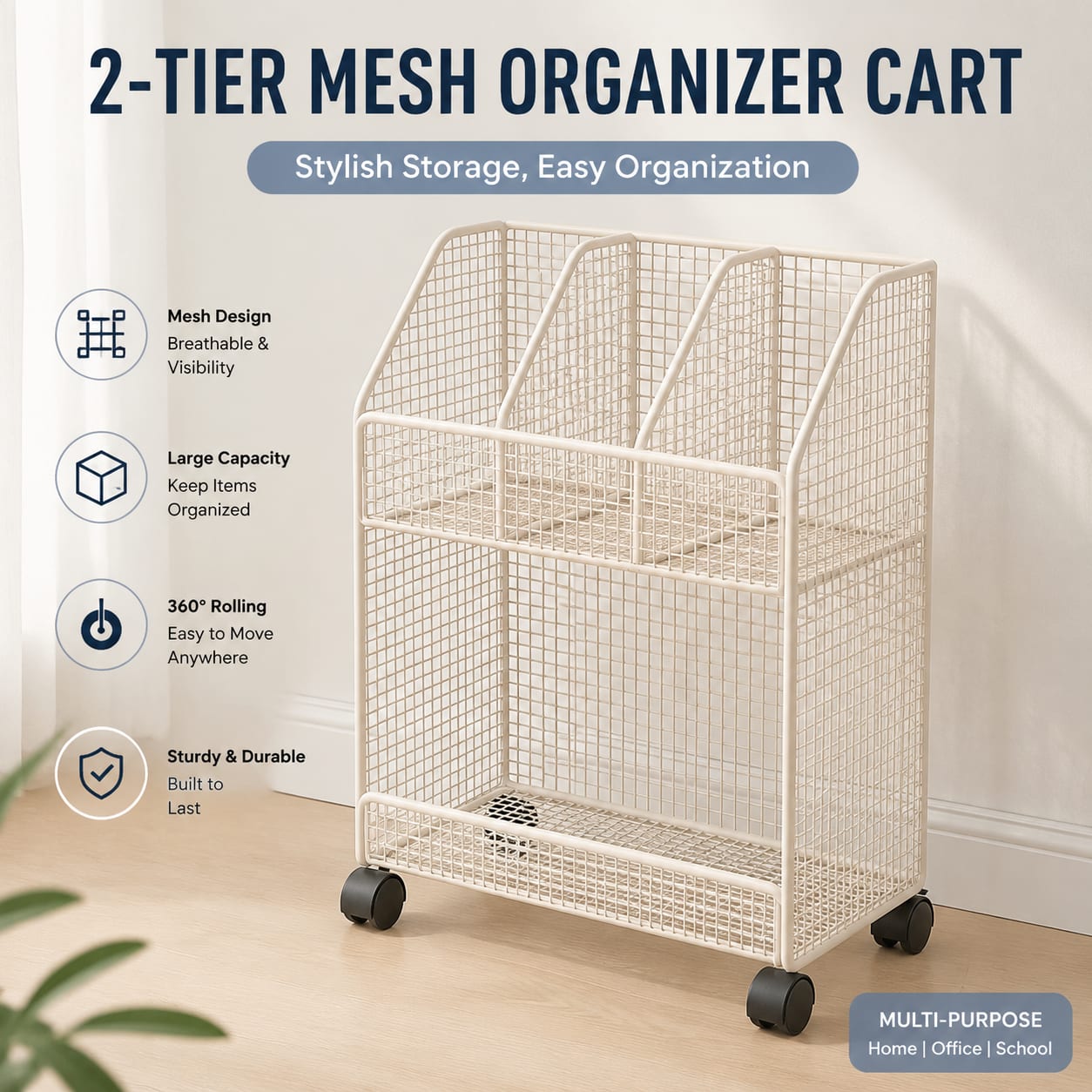 Mobile Rolling Book Cart with  - Book Cart Rolling ulasan dan harga