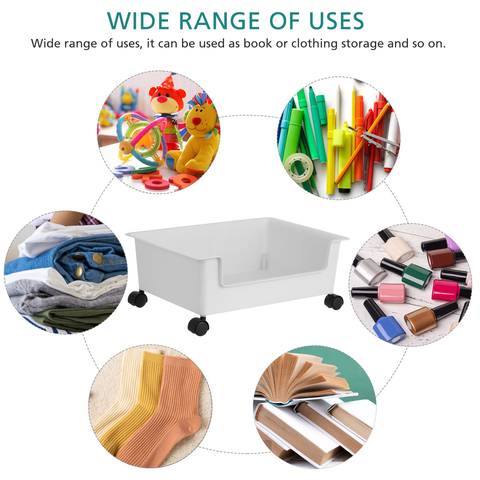 Book Storage Box Rolling Cart  - Book Cart Rolling ulasan dan harga