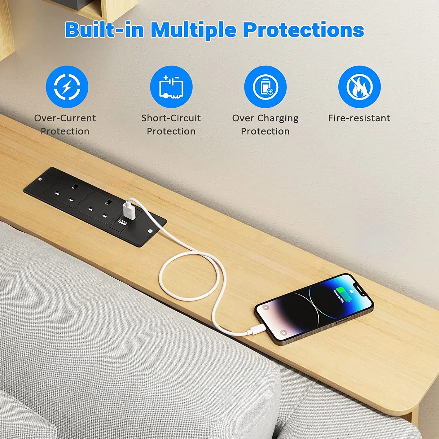 UK Embedded Table Hidden Socke - Office Furniture Uk ulasan dan harga
