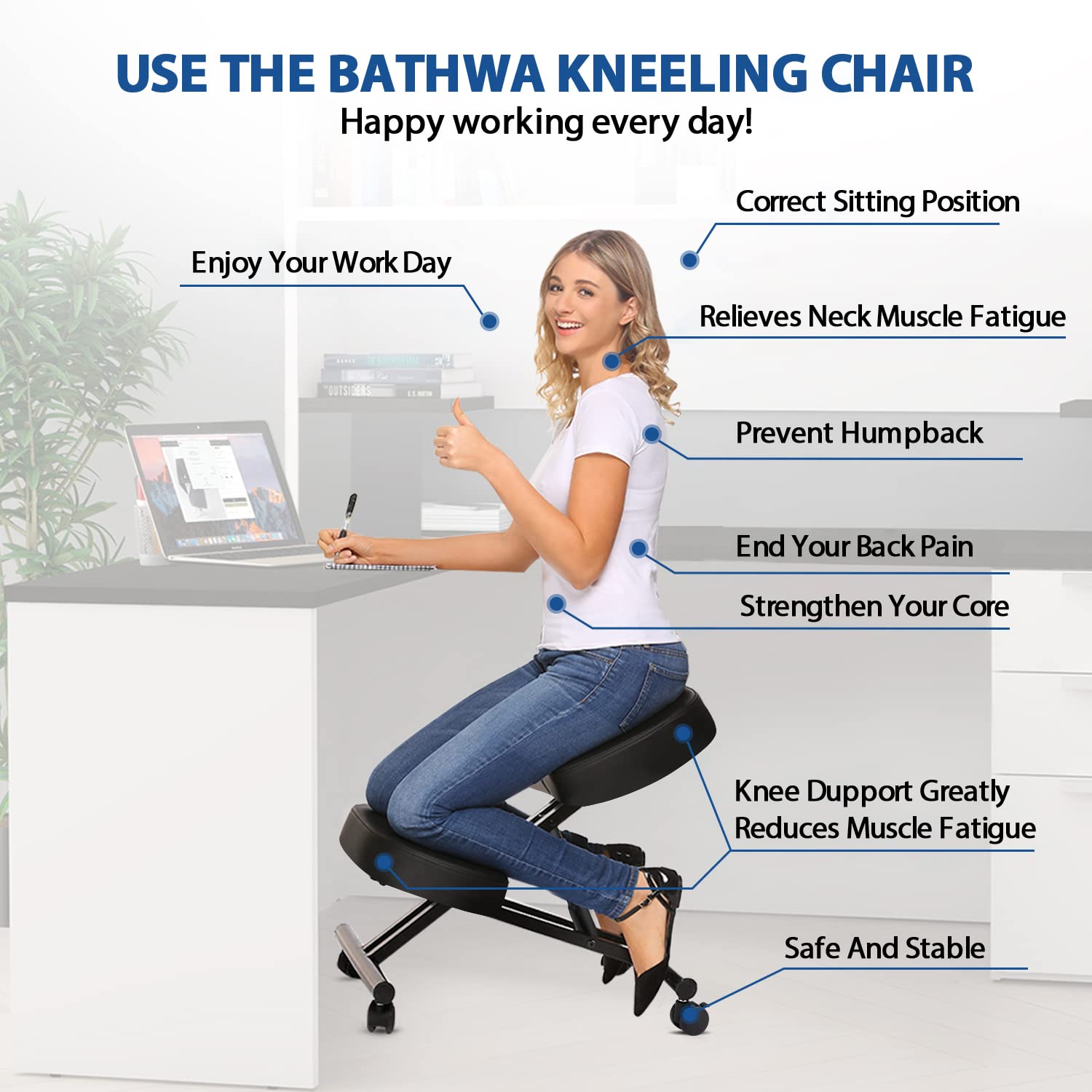 Kneeling Chair Ergonomic for O - Office Furniture Ergonomic ulasan dan harga