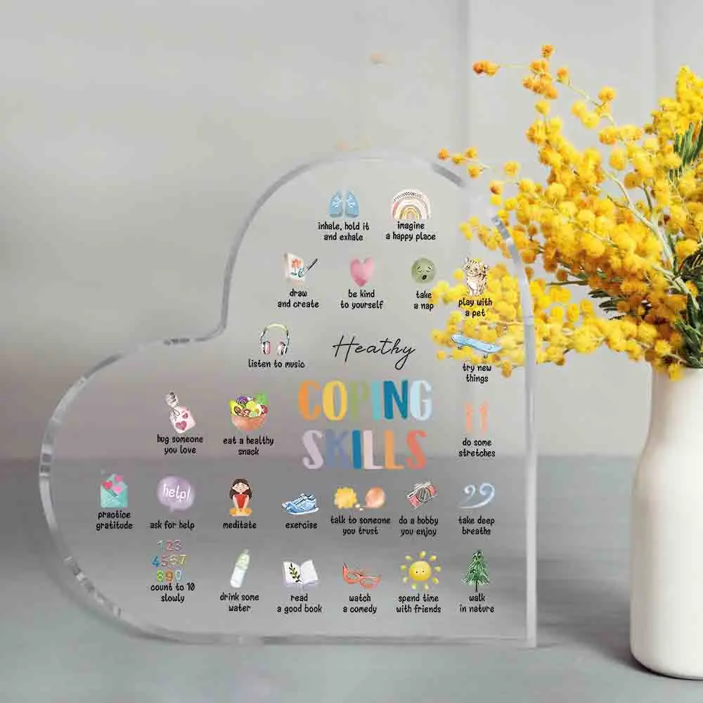 Clear Heart Shaped Acrylic Sta - Office Furniture List ulasan dan harga