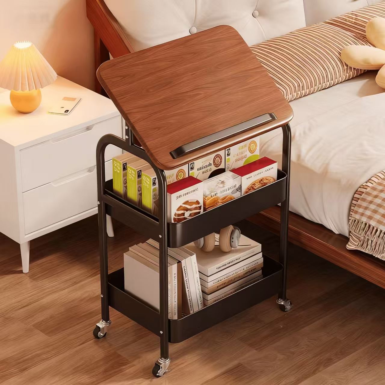 Portable Utility Rolling Carts - Book Cart Rolling ulasan dan harga