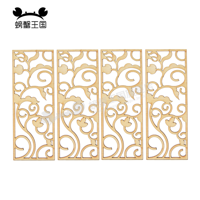 4pcs Wooden Miniature Partitio - Partition Screen Divider ulasan dan harga