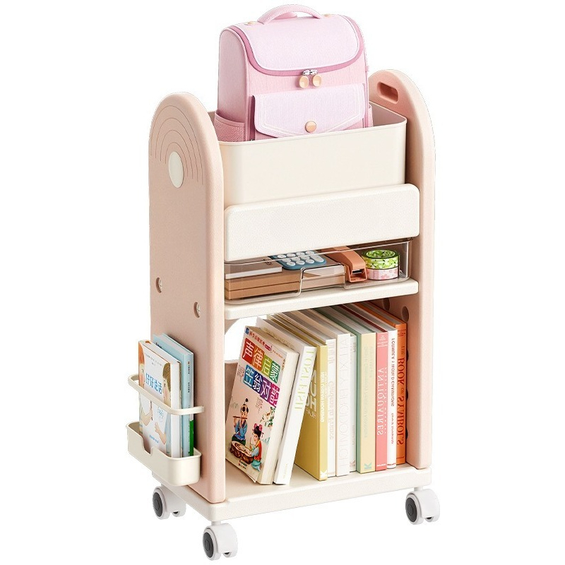Multi-Tier Rolling School Bag  - Book Cart Rolling ulasan dan harga