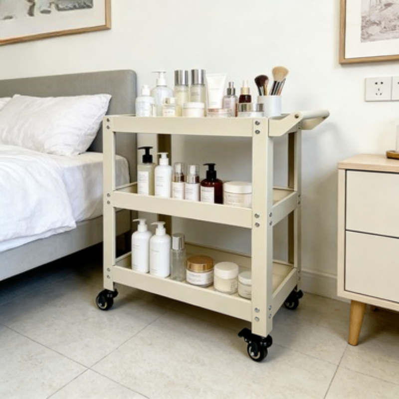 3 Tier Metal Storage Cart Mult - Book Cart Rolling ulasan dan harga
