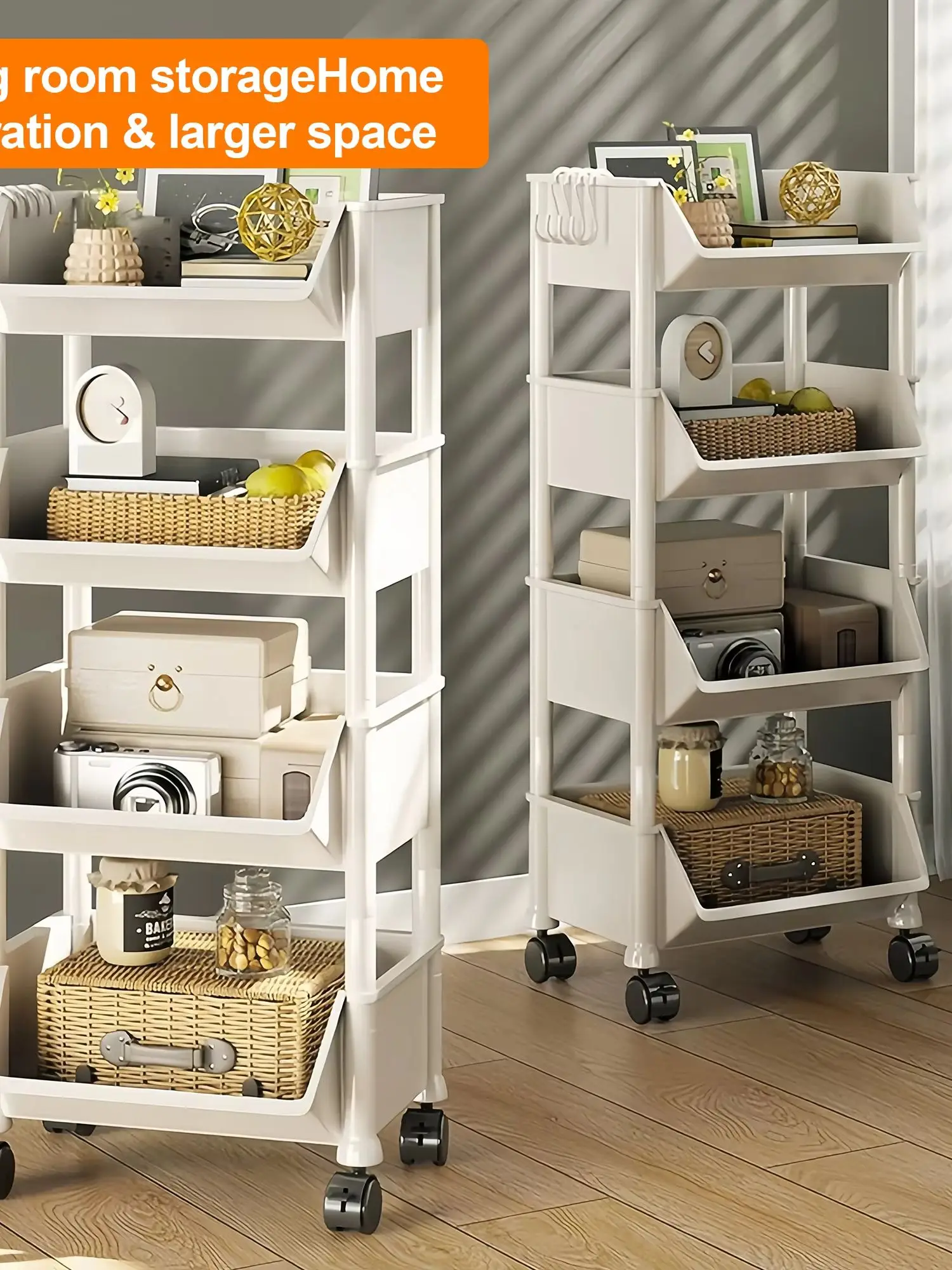 Versatile 4/5Tier Rolling Stor - Book Cart Rolling ulasan dan harga