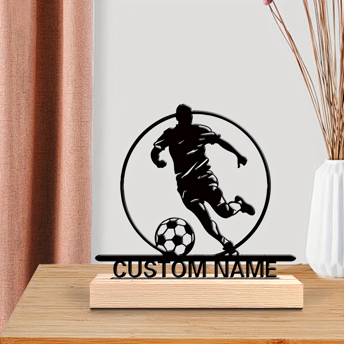 Custom Soccer Player Metal Sta - Office Furniture Ideas ulasan dan harga