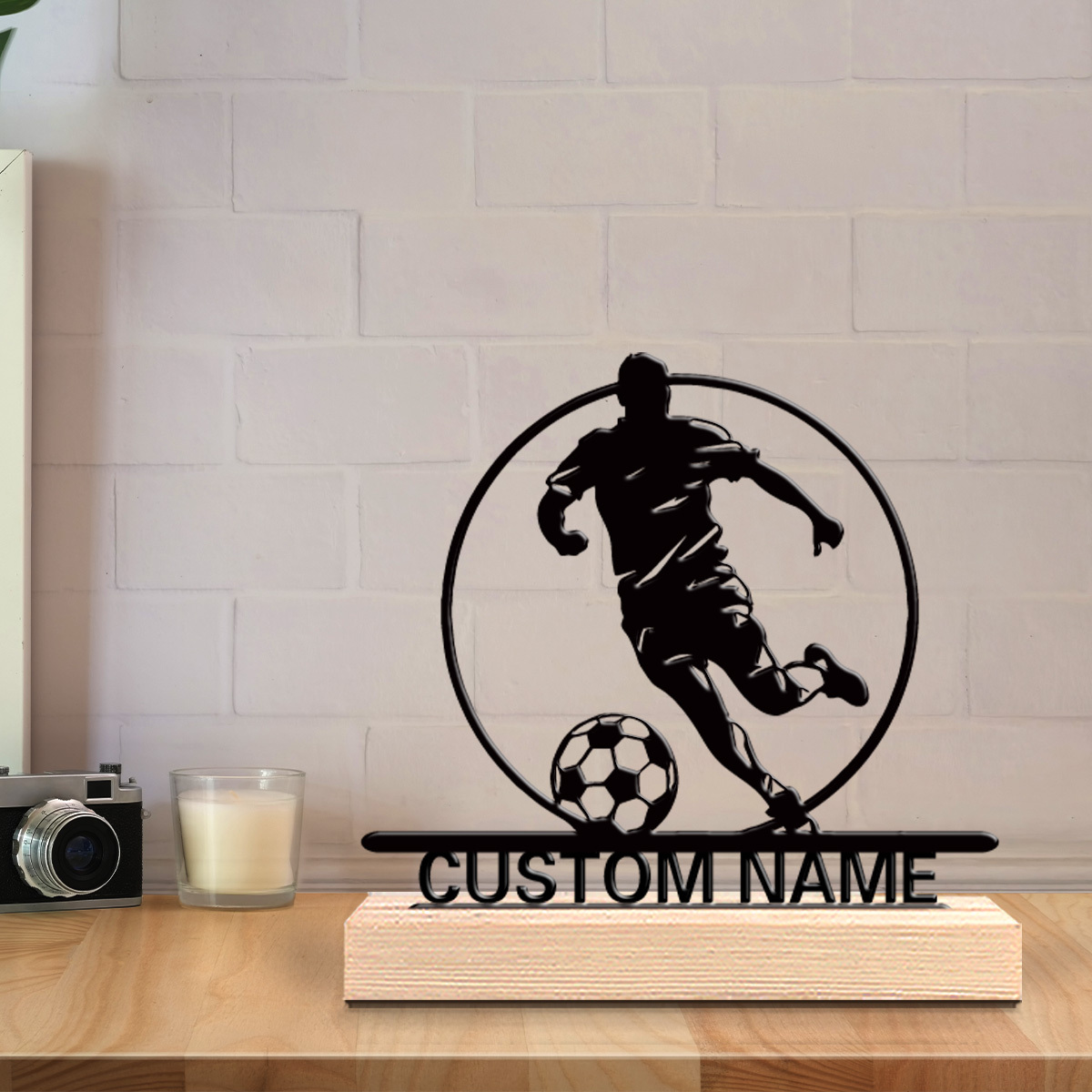 Custom Soccer Player Metal Sta - Office Furniture Ideas ulasan dan harga