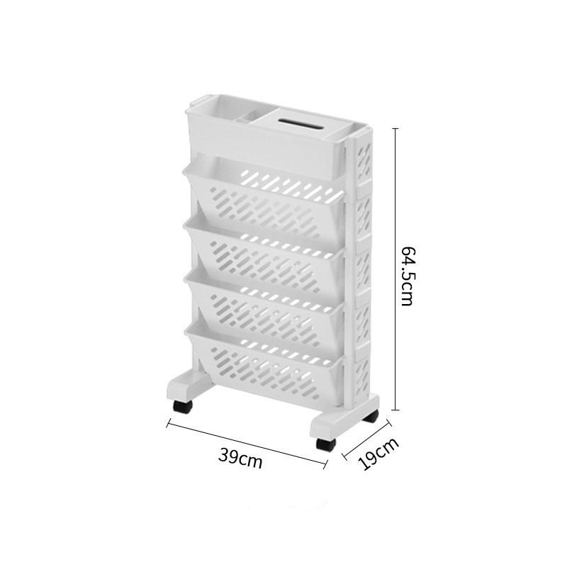 Under Desk Rolling Storage Car - Book Cart Rolling ulasan dan harga