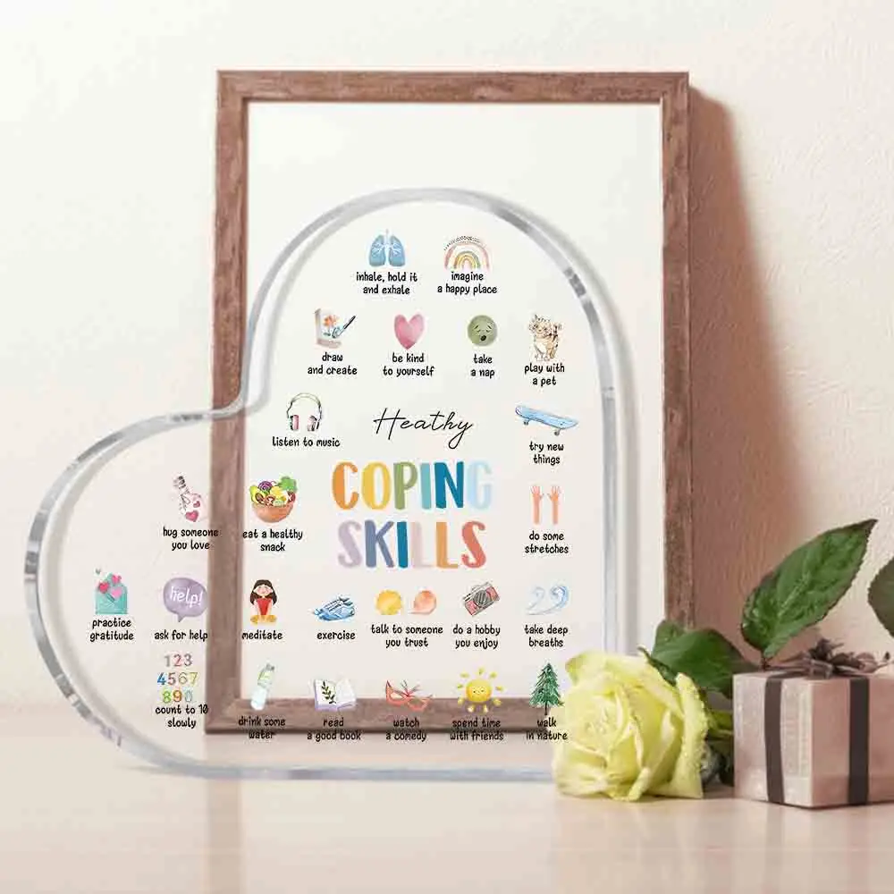 Clear Heart Shaped Acrylic Sta - Office Furniture List ulasan dan harga