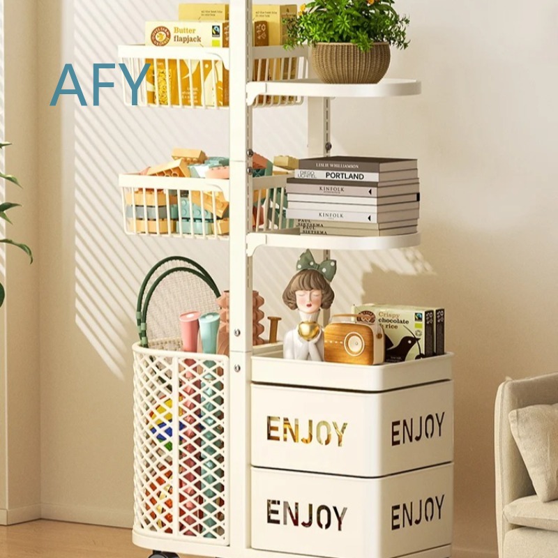 Multilayer Kids Toy Storage Or - Book Cart Rolling ulasan dan harga