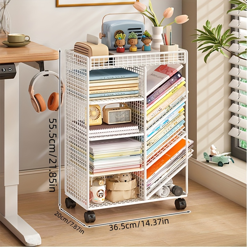 Rolling Book Cart -  Metal Mob - Book Cart Rolling ulasan dan harga
